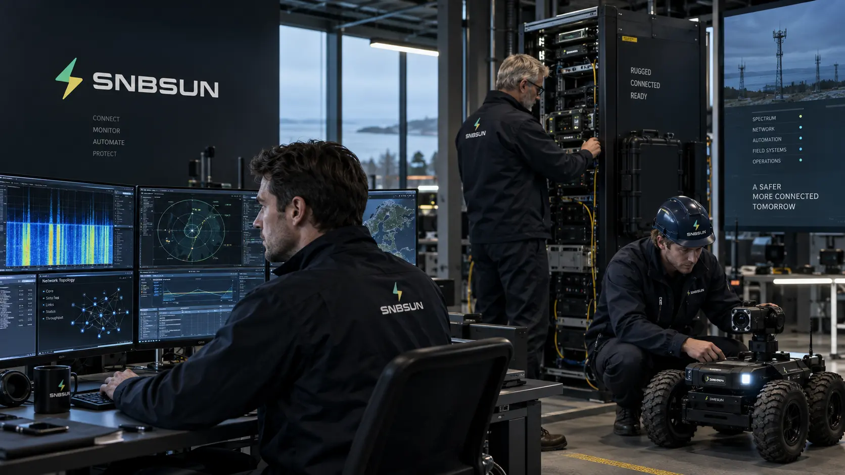 SNBSUN insenerid kriitilise taristu side-, AI- ja automaatikasüsteeme integreerimas